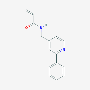 N-[(2-phenylpyridin-4-yl)methyl]prop-2-enamide