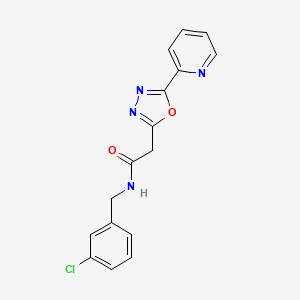 N-(tert-butyl)-2-methoxy-5-(2,5,7-trimethylpyrazolo[1,5-a]pyrimidin-3-yl)benzenesulfonamide