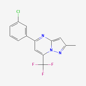 5-(3-Chlorophenyl)-2-methyl-7-(trifluoromethyl)pyrazolo[1,5-a]pyrimidine