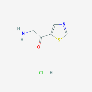 molecular formula C5H7ClN2OS B2952962 2-Amino-1-(thiazol-5-yl)ethan-1-one hydrochloride CAS No. 2126178-93-4