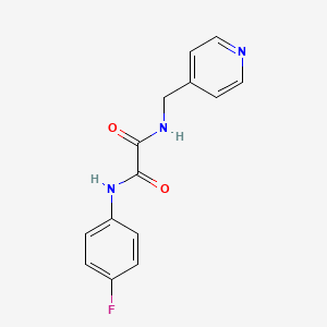 N-(4-fluorophenyl)-N-(4-pyridylmethyl)ethanediamide