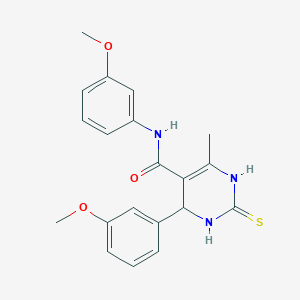 N,4-bis(3-methoxyphenyl)-6-methyl-2-thioxo-1,2,3,4-tetrahydropyrimidine-5-carboxamide