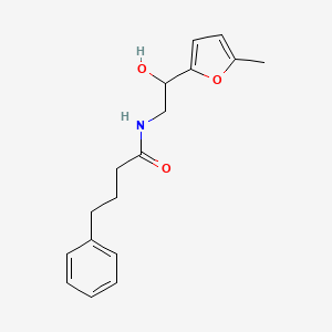 molecular formula C17H21NO3 B2952994 N-(2-hydroxy-2-(5-methylfuran-2-yl)ethyl)-4-phenylbutanamide CAS No. 1226428-55-2