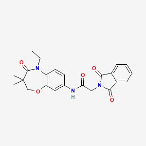 2-(1,3-dioxoisoindolin-2-yl)-N-(5-ethyl-3,3-dimethyl-4-oxo-2,3,4,5-tetrahydrobenzo[b][1,4]oxazepin-8-yl)acetamide