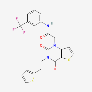 2-{2,4-dioxo-3-[2-(thiophen-2-yl)ethyl]-1H,2H,3H,4H-thieno[3,2-d]pyrimidin-1-yl}-N-[3-(trifluoromethyl)phenyl]acetamide