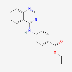 molecular formula C17H15N3O2 B2953045 Ethyl 4-(quinazolin-4-ylamino)benzoate CAS No. 389797-99-3