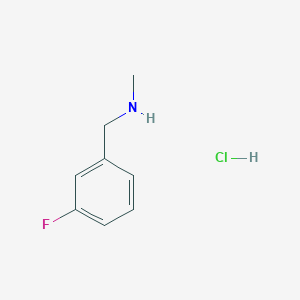 molecular formula C8H11ClFN B2953050 1-(3-fluorophenyl)-N-methylmethanamine hydrochloride CAS No. 90389-40-5