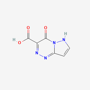 molecular formula C6H4N4O3 B2953062 4-Hydroxypyrazolo[5,1-c][1,2,4]triazine-3-carboxylic acid CAS No. 1211494-01-7