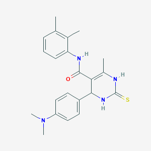 molecular formula C22H26N4OS B295307 4-[4-(dimethylamino)phenyl]-N-(2,3-dimethylphenyl)-6-methyl-2-thioxo-1,2,3,4-tetrahydropyrimidine-5-carboxamide 