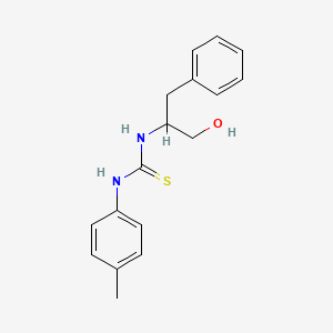 1-(1-Hydroxy-3-phenylpropan-2-yl)-3-(4-methylphenyl)thiourea