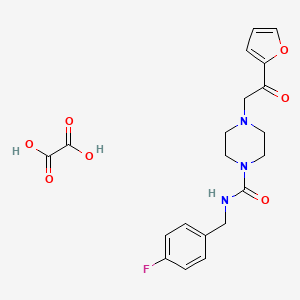 N-(4-fluorobenzyl)-4-(2-(furan-2-yl)-2-oxoethyl)piperazine-1-carboxamide oxalate