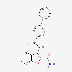3-[(4-Phenylbenzoyl)amino]-1-benzofuran-2-carboxamide