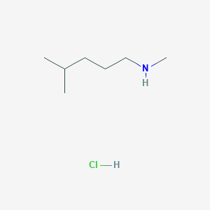 molecular formula C7H18ClN B2953082 Methyl(4-methylpentyl)amine hydrochloride CAS No. 2172584-71-1