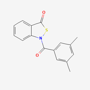 molecular formula C16H13NO2S B2953096 1-(3,5-dimethylbenzoyl)benzo[c]isothiazol-3(1H)-one CAS No. 877811-70-6