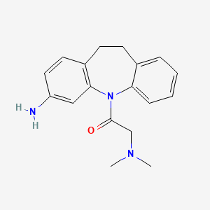 1-(3-Amino-10,11-dihydro-dibenzo[b,f]azepin-5-yl)-2-dimethylamino-ethanone