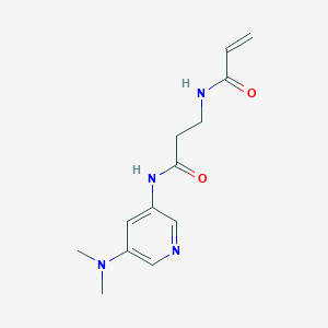 molecular formula C13H18N4O2 B2953119 N-[5-(Dimethylamino)pyridin-3-yl]-3-(prop-2-enoylamino)propanamide CAS No. 2199201-07-3