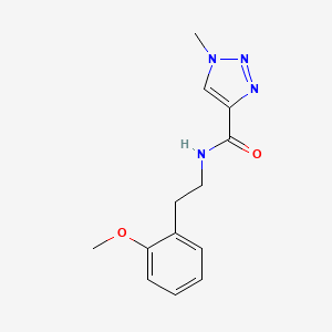 molecular formula C13H16N4O2 B2953120 N-(2-甲氧基苯乙基)-1-甲基-1H-1,2,3-三唑-4-甲酰胺 CAS No. 1207009-44-6