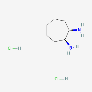 molecular formula C7H18Cl2N2 B2953128 (1R,2S)-Cycloheptane-1,2-diamine dihydrochloride CAS No. 552849-21-5