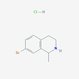 molecular formula C10H13BrClN B2953133 7-Bromo-1-methyl-1,2,3,4-tetrahydroisoquinoline hcl CAS No. 1904662-18-5