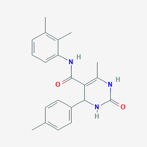 molecular formula C21H23N3O2 B295314 N-(2,3-dimethylphenyl)-6-methyl-4-(4-methylphenyl)-2-oxo-1,2,3,4-tetrahydro-5-pyrimidinecarboxamide 