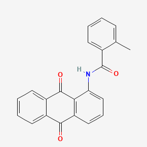 molecular formula C22H15NO3 B2953146 N-(9,10-dioxo-9,10-dihydroanthracen-1-yl)-2-methylbenzamide CAS No. 313368-17-1