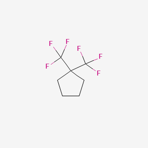 molecular formula C7H8F6 B2953159 1,1-双(三氟甲基)-环戊烷 CAS No. 277756-40-8