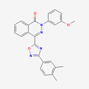 molecular formula C25H20N4O3 B2953177 4-[3-(3,4-dimethylphenyl)-1,2,4-oxadiazol-5-yl]-2-(3-methoxyphenyl)phthalazin-1(2H)-one CAS No. 1291859-33-0