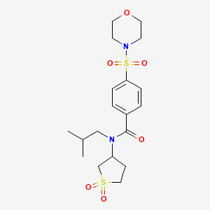 N-(1,1-dioxidotetrahydrothiophen-3-yl)-N-isobutyl-4-(morpholinosulfonyl)benzamide