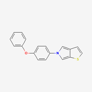 molecular formula C18H13NOS B2953191 5-(4-苯氧基苯基)-5H-噻吩并[2,3-c]吡咯 CAS No. 338780-38-4