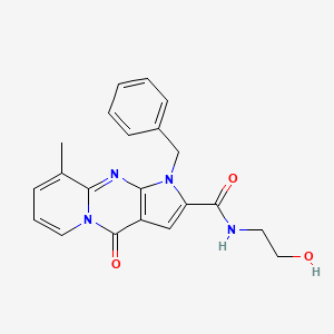 1-benzyl-N-(2-hydroxyethyl)-9-methyl-4-oxo-1,4-dihydropyrido[1,2-a]pyrrolo[2,3-d]pyrimidine-2-carboxamide
