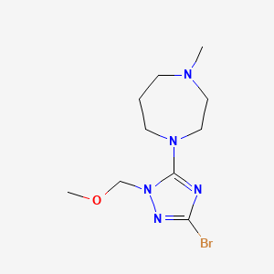 1-[3-bromo-1-(methoxymethyl)-1H-1,2,4-triazol-5-yl]-4-methyl-1,4-diazepane