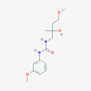 molecular formula C14H22N2O4 B2953202 3-(2-羟基-4-甲氧基-2-甲基丁基)-1-(3-甲氧基苯基)脲 CAS No. 1375199-24-8