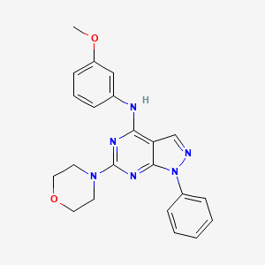 N-(3-methoxyphenyl)-6-(morpholin-4-yl)-1-phenyl-1H-pyrazolo[3,4-d]pyrimidin-4-amine