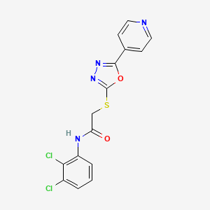 N-(2,3-dichlorophenyl)-2-[(5-pyridin-4-yl-1,3,4-oxadiazol-2-yl)sulfanyl]acetamide