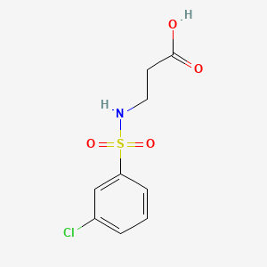 molecular formula C9H10ClNO4S B2953216 3-((3-Chlorophenyl)sulfonamido)propanoic acid CAS No. 690646-02-7