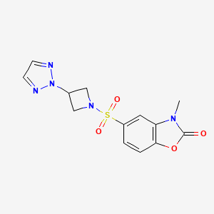 5-((3-(2H-1,2,3-triazol-2-yl)azetidin-1-yl)sulfonyl)-3-methylbenzo[d]oxazol-2(3H)-one