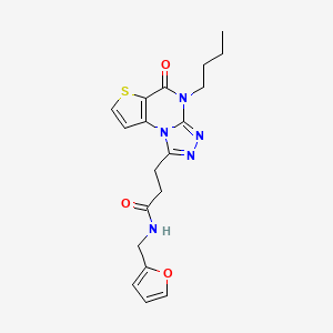 3-(4-butyl-5-oxo-4,5-dihydrothieno[2,3-e][1,2,4]triazolo[4,3-a]pyrimidin-1-yl)-N-(2-furylmethyl)propanamide