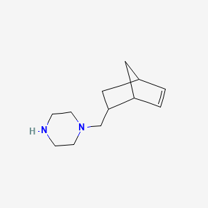 molecular formula C12H20N2 B2953249 1-(Bicyclo[2.2.1]hept-5-en-2-ylmethyl)piperazine CAS No. 1022205-14-6