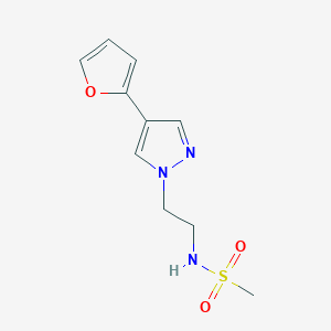 N-(2-(4-(furan-2-yl)-1H-pyrazol-1-yl)ethyl)methanesulfonamide