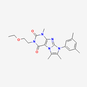 8-(3,5-Dimethylphenyl)-3-(2-ethoxyethyl)-1,6,7-trimethyl-1,3,5-trihydro-4-imid azolino[1,2-h]purine-2,4-dione