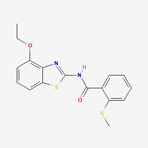 N-(4-ethoxybenzo[d]thiazol-2-yl)-2-(methylthio)benzamide