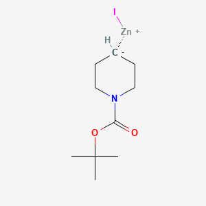 molecular formula C10H18INO2Zn B2953296 [1-(tert-Butoxycarbonyl)piperidin-4-yl]zinc iodide CAS No. 807618-13-9