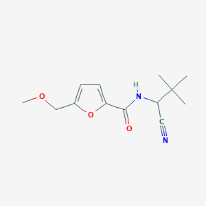 molecular formula C13H18N2O3 B2953298 N-(1-Cyano-2,2-dimethylpropyl)-5-(methoxymethyl)furan-2-carboxamide CAS No. 2224183-88-2