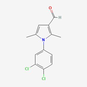 molecular formula C13H11Cl2NO B2953306 1-(3,4-dichlorophenyl)-2,5-dimethyl-1H-pyrrole-3-carbaldehyde CAS No. 347331-72-0