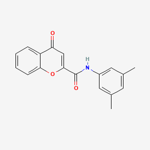 molecular formula C18H15NO3 B2953332 N-(3,5-二甲苯基)-4-氧代-4H-色满-2-甲酰胺 CAS No. 361166-53-2