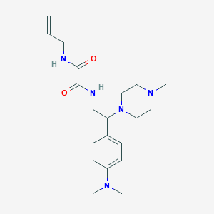 molecular formula C20H31N5O2 B2953334 N1-allyl-N2-(2-(4-(dimethylamino)phenyl)-2-(4-methylpiperazin-1-yl)ethyl)oxalamide CAS No. 941869-38-1