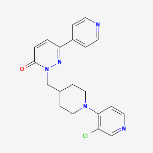 molecular formula C20H20ClN5O B2953345 2-{[1-(3-Chloropyridin-4-yl)piperidin-4-yl]methyl}-6-(pyridin-4-yl)-2,3-dihydropyridazin-3-one CAS No. 2097912-03-1