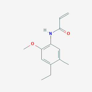 molecular formula C13H17NO2 B2953381 N-(4-Ethyl-2-methoxy-5-methylphenyl)prop-2-enamide CAS No. 2361639-17-8
