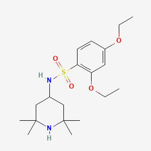 molecular formula C19H32N2O4S B2953386 2,4-diethoxy-N-(2,2,6,6-tetramethylpiperidin-4-yl)benzenesulfonamide CAS No. 898650-59-4