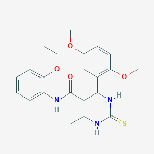 6-(2,5-dimethoxyphenyl)-N-(2-ethoxyphenyl)-4-methyl-2-sulfanyl-1,6-dihydropyrimidine-5-carboxamide
